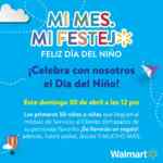 En Walmart regalo del Día del Niño Gratis si vas disfrazado este 30 de abril