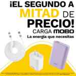 En Mobo segundo a mitad de precio en cables y cargadores participantes