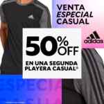 Venta Especial Innovasport: 2do a mitad de precio en playeras adidas