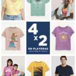 4x2 en playeras para toda la familia en Old Navy hoy domingo