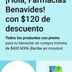 En Farmacias Benavides $120 de descuento en pedidos por Uber Eats por introducción En Farmacias Benavides $120 de descuento en pedidos por Uber Eats por introducción