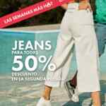 C&A Pre Hot Sale 2023: Segundo a mitad de precio en jeans esta semana
