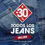 30% de descuento en todos los jeans para mujer en Cuidado con el Perro