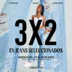 3x2 en jeans en Forever 21 hasta el 28 de mayo