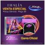 Compra el nuevo disco de Thalía en Mixup Génova y llévate una gorra de regalo este sábado