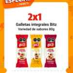 Cupón 2x1 Oxxo en galletas integrales Bitz