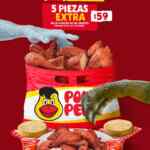 Martes Extraordinarios Pollo Pepe: 5 piezas de pollo extras a tu paquete +$59