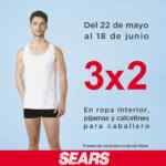 En Sears 3x2 en ropa interior, pijamas y calcetines para hombre En Sears 3x2 en ropa interior, pijamas y calcetines para hombre