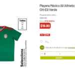En Soriana 90% de descuento en playera de México marca All Athletics a sólo $19.90