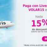 Cupón Volaris Liverpool de hasta 20% de descuento sobre tarifa base