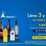 3x2 en vinos y licores en la Ola Walmart en tiendas y en línea