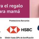 En Amazon hasta 5% de bonificación en regalos para el Día de las Madres con bancos participantes