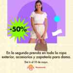 Promoción Del Sol y Woolworth Día de las Madres: 2do a mitad de precio en ropa, zapatos y accesorios