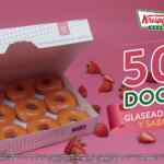 En Krispy Kreme docena glaseada original o sabor fresa a mitad de precio hoy y mañana