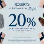 Promoción Robert's Día del Padre: 20% de descuento adicional a lo ya rebajado