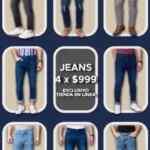 4 jeans por $999 en la tienda en línea de Aldo Conti
