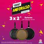 Promociones Anfora Anforazo: 3x2 en cristalería, sartenes y más