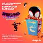 Promoción Cinépolis: Haz mix tus palomitas y llévate un separador de Spider-Man y refill de palomitas gratis