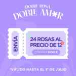 Cupón Enviaflores 24 rosas a precio de 12