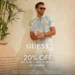 Promo Guess Día del Padre: 20% de descuento adicional en artículos para hombre