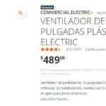 En Home Depot ventilador de pedestal de 16” en menos de $500 pesos