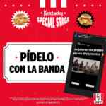 En KFC 40% de descuento en combo Kentucky Chicken Sandwich Specials si lo pides de manera divertida o creativa