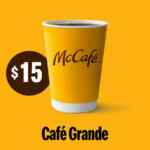 Cupón McDonalds café grande a solo $15 pesos
