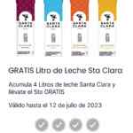 Promo Oxxo Spin Premia: compra 4 litros de leche Santa Clara y obtén Gratis el 5°