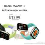 Nuevo smartwatch Xiaomi Redmi Watch 3 rebajado a $1,599 por lanzamiento