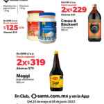 Flyer Sams Club Hot Sale con ofertas en abarrotes y congelados