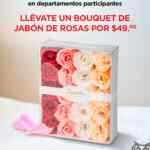 En Sanborns llévate un bouquet de jabón de rosas por $49 en compras de $500 o más en departamentos participantes