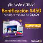 Cupón Walmart $450 de descuento con compra mínima en todo el sitio