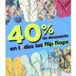 40% de descuento en todas las sandalias flip flops en Old Navy