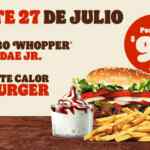 Cupón Burger King combo Whopper + Sundae jr por $99 solo el 27 de julio