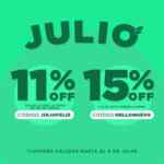 Cupones Enviaflores de hasta 15% de descuento hasta el 9 de julio