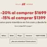 Cupón H&M de hasta 20% de descuento adicional a tu compra