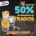 En Hooters tragos a mitad de precio los jueves de julio