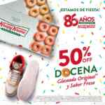 Por Aniversario Krispy Kreme tiene docenas de donas a mitad de precio del 12 al 16 de julio