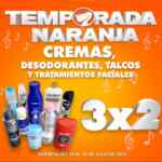 Temporada Naranja 2023: 3x2 en cremas, desodorantes, talcos y tratamientos faciales