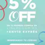 Cupón Lineas 5% de descuento + envío express en tu primera compra