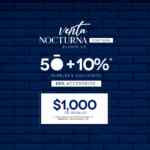 Venta Nocturna Móbica: 50% de descuento + 10% adicional + $1,000 de regalo