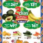 Ofertas S-Mart 3 días de frutas y verduras del 4 al 6 de julio