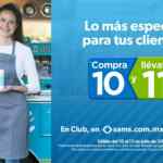 En Sams Club 11x10 en abarrotes y despensa seleccionados hasta el 13 de julio