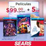 En Sears películas Blu-Ray desde $49 pesos