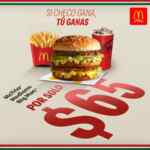 Cupón App McDonald's: McTrío Big Mac a sólo $65 del 23 al 25 de julio