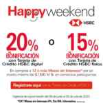 HSBC Happy Weekend Junio 2023: hasta 20% de bonificación en Soriana, HEB, Sears y más