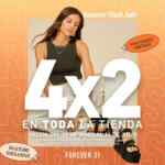 4x2 en toda la tienda en Forever 21 en sus nuevas Rebajas