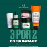 3x2 en skincare en la tienda online de The Body Shop