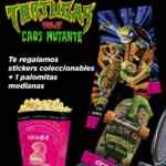 Promo Cinedot Tortugas Ninja: palomitas y stickers Gratis si vas disfrazado