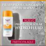 Eucerin Protector Solar Hydro Fluid muestra Gratis completando el formulario